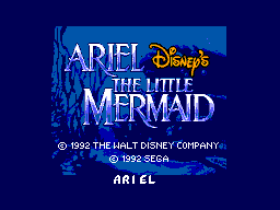 Ariel - The Little Mermaid (Brazil) Title Screen